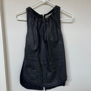 Illia Leather Festival Western Tank Top Shirt Size 4